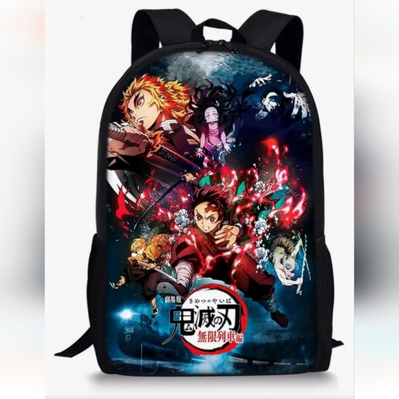 NIB Deamon slayer anime backpack, lunchbag and pencil case set - Picture 2 of 9